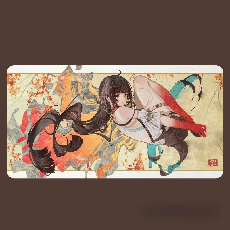 

Anime Cartoon 600x350mm Accent Painter Series Single Rubber Playmat Honkai Star Rail Lingsha Duel Board Board Game Mat Toy Gift