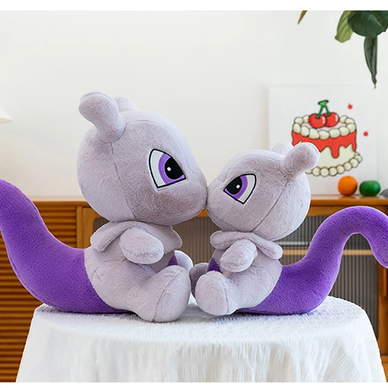 35-80cm Pokémon Mewtwo Plush Toys Cartoon Plushie Anime Birthday Pillow Sofa Kawaii Doll Stuffed Gift for Childrens Xmas