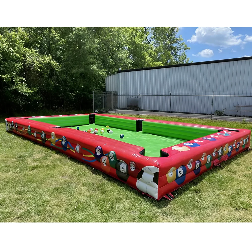For Hot Selling Interactive Inflatable Human Portable Foot Billiard Ball Pool Table Games for Kids and Adults m