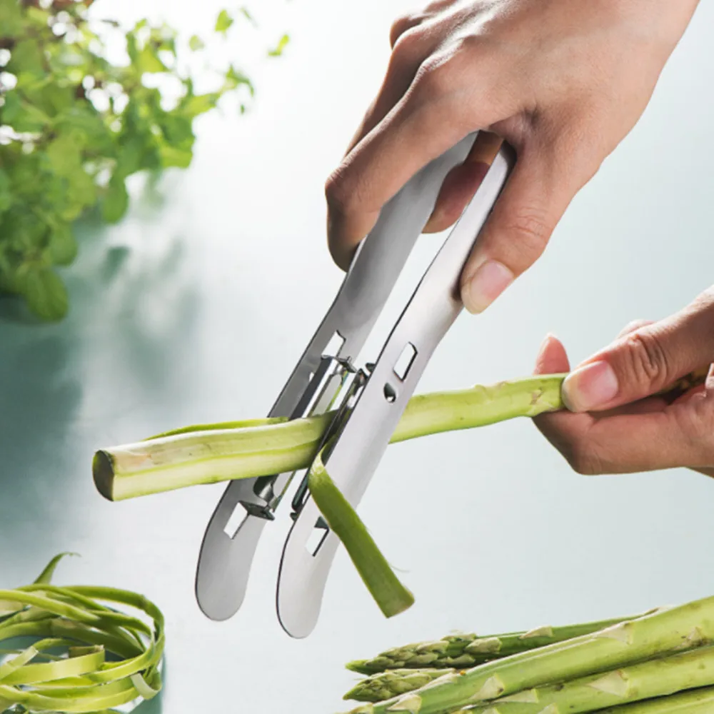 

Double Side Vegetable Peeler Stainless Steel Asparagus Paring Knife Yam Parer Carrot Paneer Double Edge Slicer Cucumber