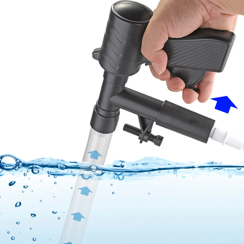 Aquarium Fish Tank Water Change Pump Aquarium Cleaning Tool Vacuum Water Changer Sand Gravel Cleaner Siphon Filter Pump Manual