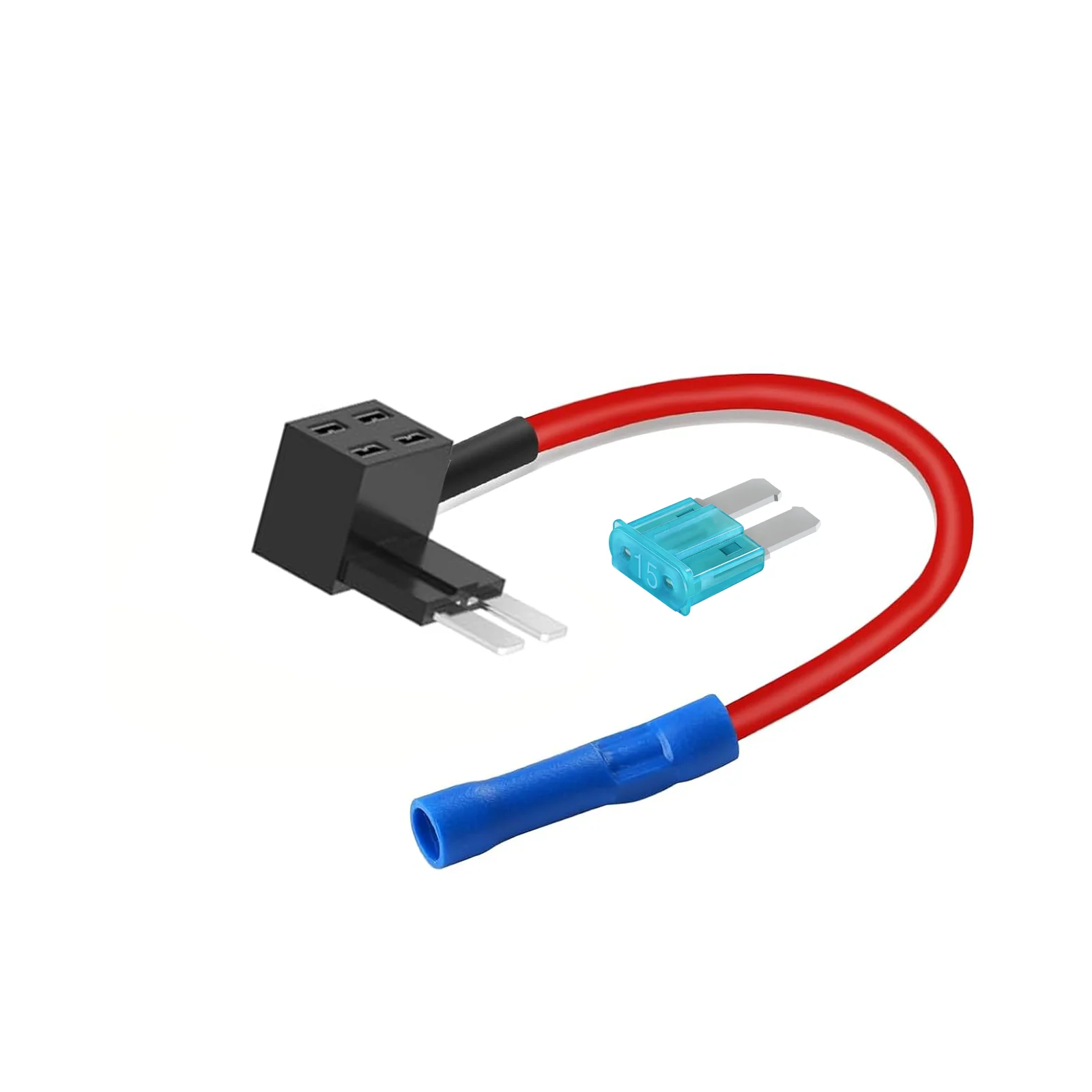 12V Add-A-Circuit Sicherungsadapter 16AWG Kabel Micro2 Flachsicherungshalter 3A 5A 7,5A 10A 15A Auto-Sicherungsblock-Adapter-M2 Sicherungssockel Zubehör