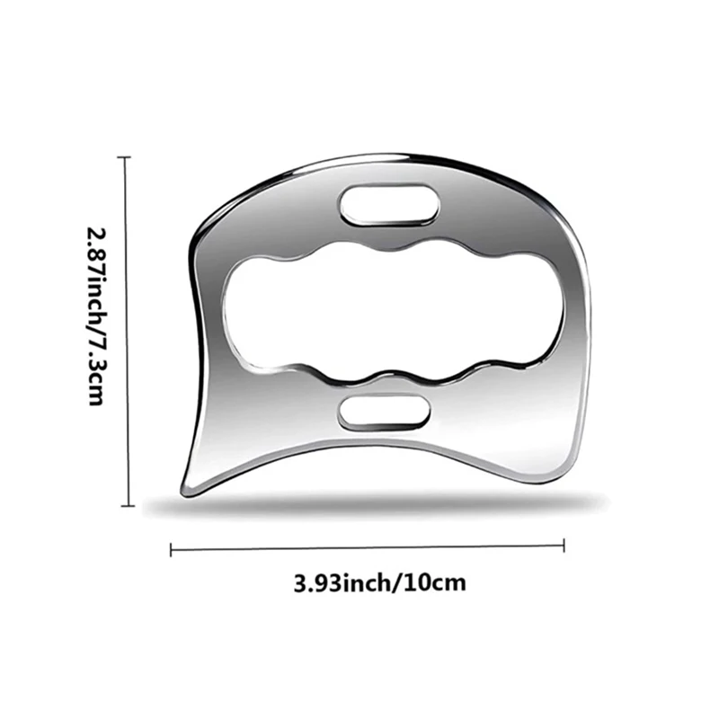 Aço inoxidável gua sha vara tecido profundo relaxar celulite massageador para o corpo emagrecimento raspagem placa massagem muscular relaxamento