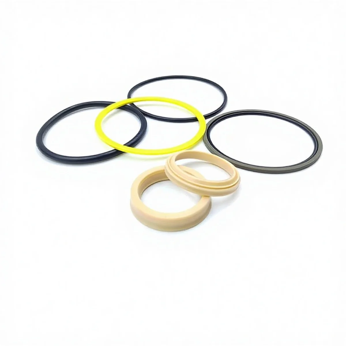 

For Hydraulic Tilt Cylinder Seal Kit PU+PTFE+FKM+NBR Oil Resistant Heat Resistant Perfect Skid Steer Loader Models 7196894