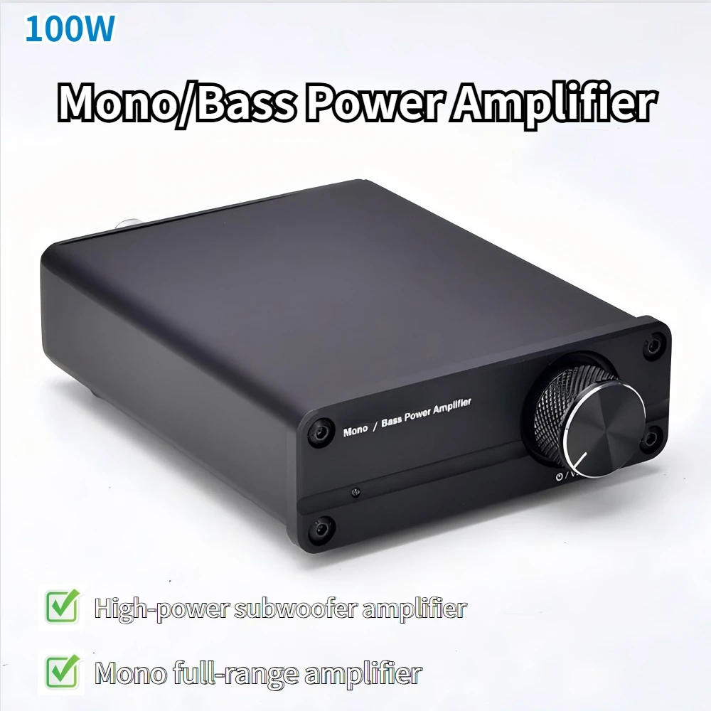 100W Mono Power Amplifier Amplificador Hifi Home Audio System Subwoofer Sound Amplifier for Passive subwoofer Speaker amp