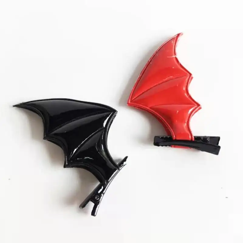 Halloween Bat Wings Shape Hairpin Gothic Kids Female Clip Headdress Punk Hair Clips For Haunted House Party Head Decorations