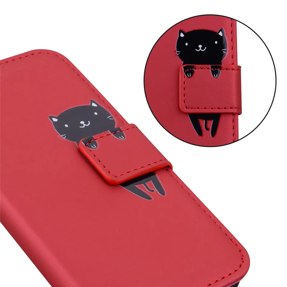 Wallet Card Holder Case For Samsung Galaxy S20 S21 FE S22 S23 Ultra Plus A13 A14 A33 A34 A52S A53 A54 5G Cute Animal Cover D22G