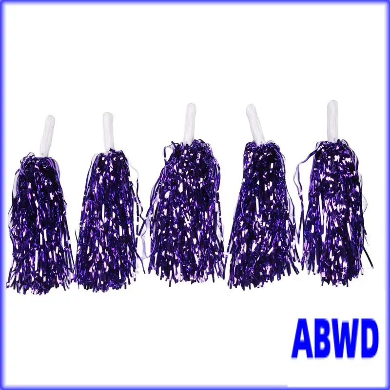 WD-72Pcs التشجيع بوم بومس رقائق معدنية يهتف بوم بومس مع مقبض بلاستيكي للبالغين والأطفال المشجعين حفلة الأرجواني