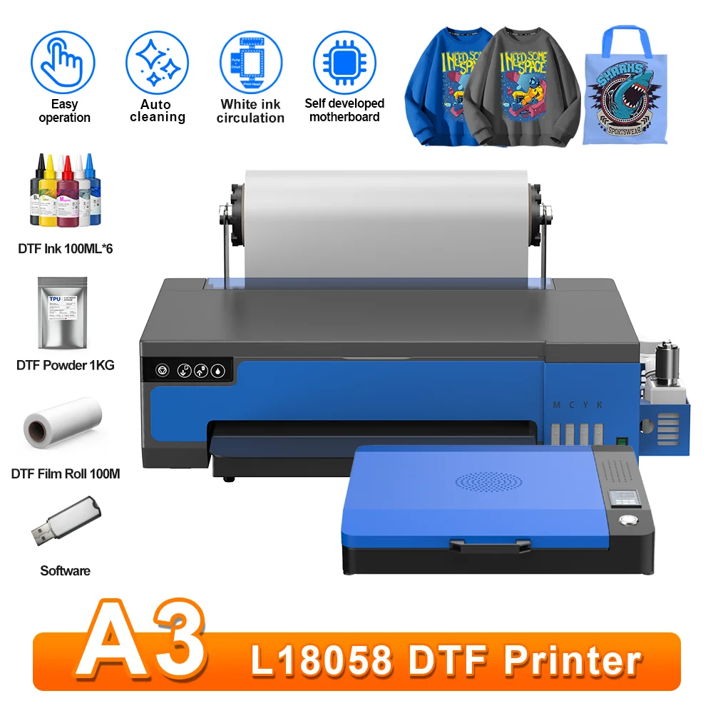 

Принтер XP600 DTF A3 DTF, устройство для печати на футболках A4, DTF, Transf