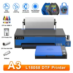 XP600 DTF Printer A3 DTF Directly to Film Printer with Curing Oven A3 DTF XP600 T-shirt Printing Machine A4 DTF Transf Impresora