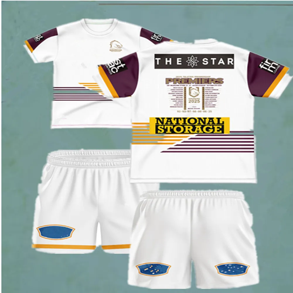 2025 Rugby Jersey Kit para Crianças, Número de Nome Personalizado, Tamanho 16-26,