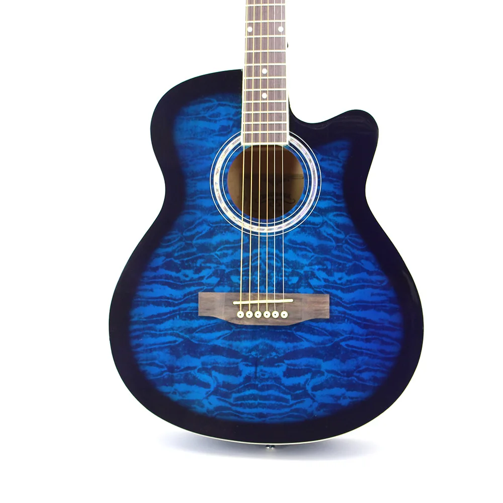 40inch Blue Ocean Art Folk Classic vintage high quality guitar