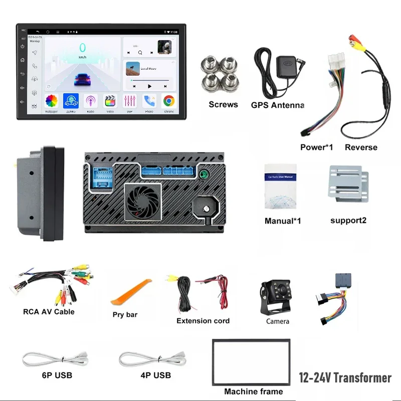 نظام تحديد المواقع 7 بوصة 4 + 64 جيجابايت لـ suzu N Seres (NNR/NPRINPS) شاحنة راديو السيارة التحكم في عجلة القيادة خريطة جوجل ستيريو واي فاي صورة عكسية 2DIN