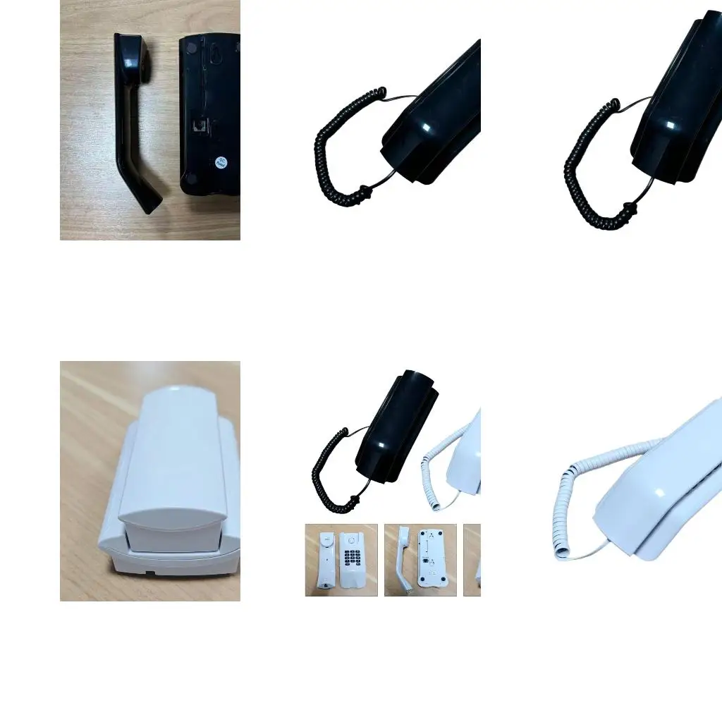 Wall Phone Wall Mount Telephone Desktop Corded Landline Phone Fixed Telephone A4WF