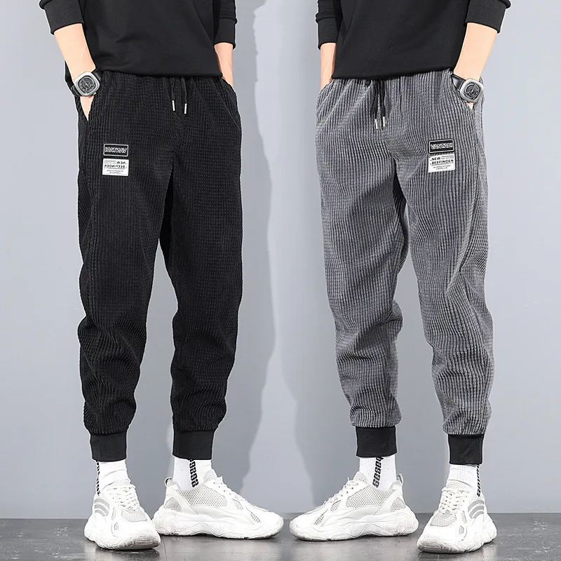 

Corduroy Pants Men's Autumn and Winter New Style Jogger Casual Sports Trousers
