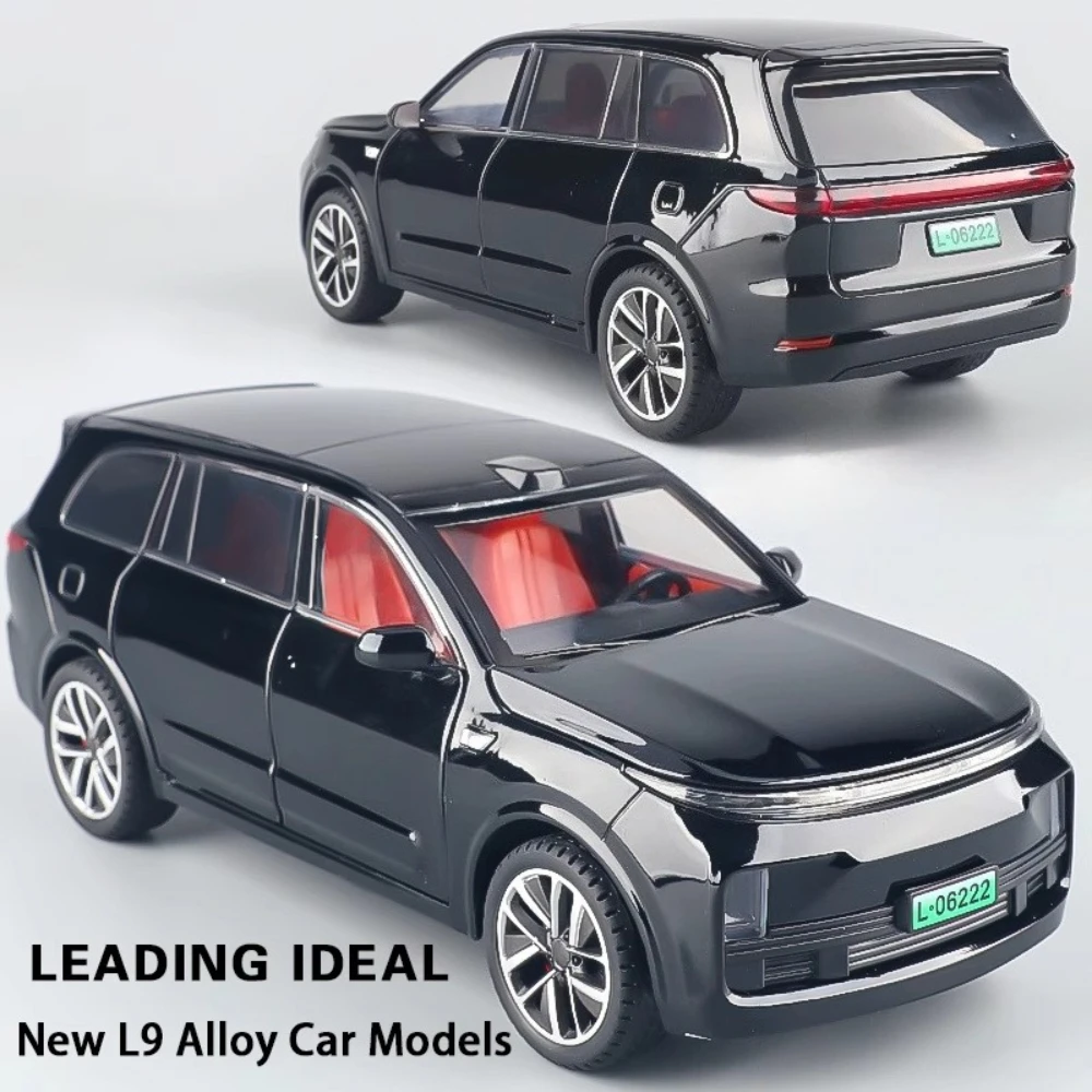 

1:24 LEADINGIDEAL L9 Alloy Toys Diecast Model Car Audio Version Doors Opened Sound Light Pull Back Vehices Decorative Child Gift