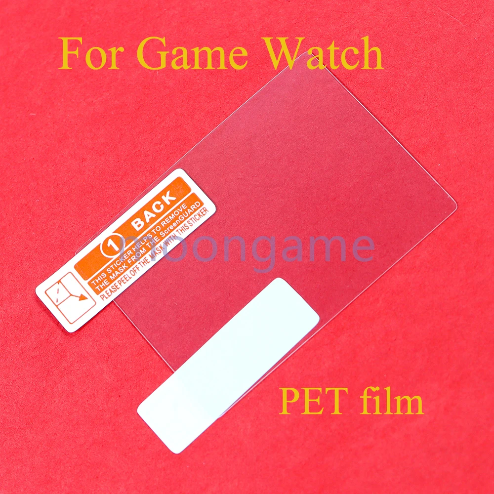 100PCS HD Protective Film Display Screen Protector for Game Watch Handheld Game Console PET Film Accessories