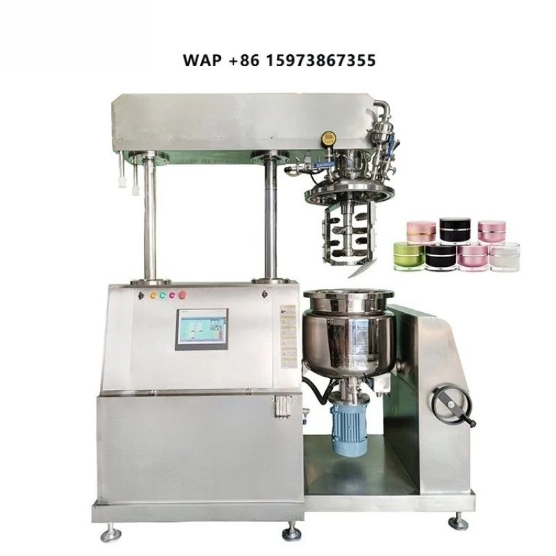 High Quality Facial Mask Vacuum Emulsifying Mixer Lotion Making Machine Soothing Repair Cream Production Equipment