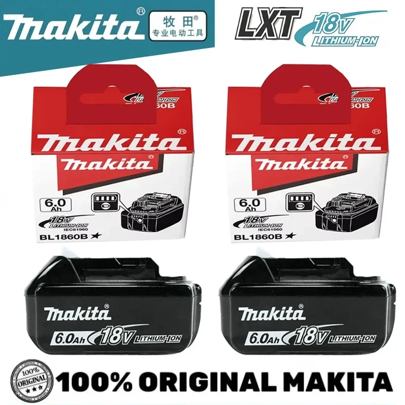 

DHL ship Genuine BL1860B Makita battery 18V 6Ah rechargeable battery, for Makita DTD172 DDF487 DTW300 DGA404 Power Tools Battery