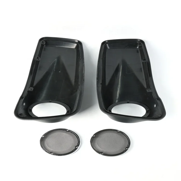 6.5 Delicate Hard Motorcycle Parts Accessories Saddle Bag Speaker Lids For Harley Touring 14-Up