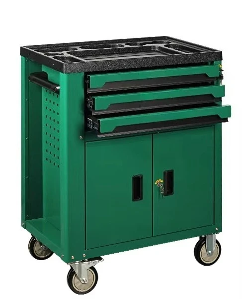 New Maintenance 68pcs Truck Auto Repair Workshop Tool Cabinet Hardware Multi-function Cart Repair Iron Drawer Toolbox Tool Cart