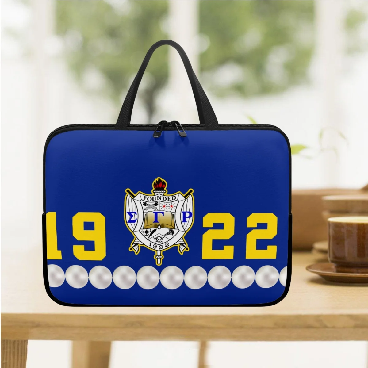 حقيبة كمبيوتر لوحي 2023 من سيجما غاما Rho 1922 بتصميم فاخر لؤلؤي حقائب للحاسوب المحمول حقيبة يد للحاسوب الشخصي 10 12 13 15 17 بوصة هدية للإناث