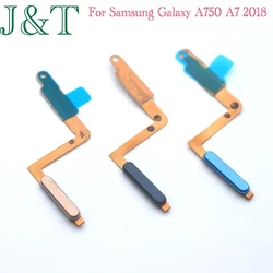 For Samsung Galaxy A750 A7 2018 A750F Fingerprint touch ID sensor Finger Power Switch on Off Side Button Key Flex Cable