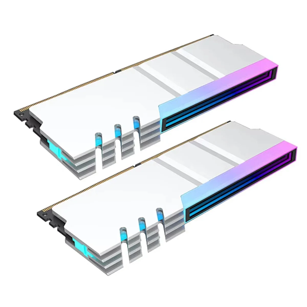 

A71P Компьютер DDR4 DDR5 5 В ARGB Модуль синхронизации памяти Радиатор ПК RGB Красочный Ram Кулер Радиатор Охлаждающая прокладка Броня Белый