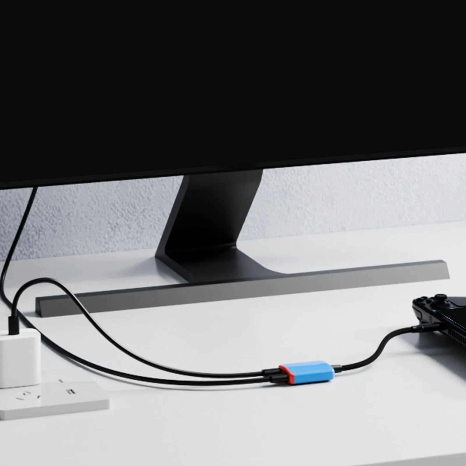 2-in-1 USB C To AR Glasses Adapter with 100W PD Fast Chargings Type-C Audio Adapter High Definition Stable Connection