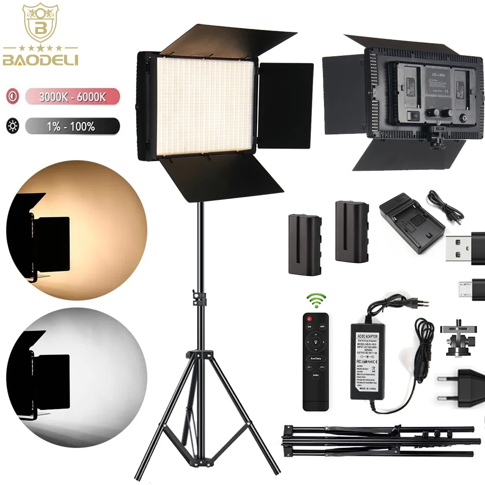 LED Photo Studio Light For Youbute Game Live Video Lighting On Camera 50W Portable Video Recording Photography Panel Lamp NPF550