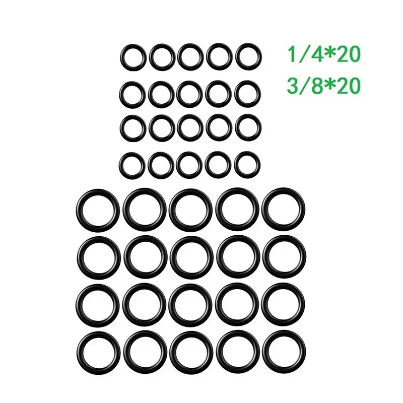 40Pcs High Pressure Washer Cleaner O-Ring 1/4 M22 3/8 Quick Connect Rubber Seal Rings Gasket Washers     TOOL