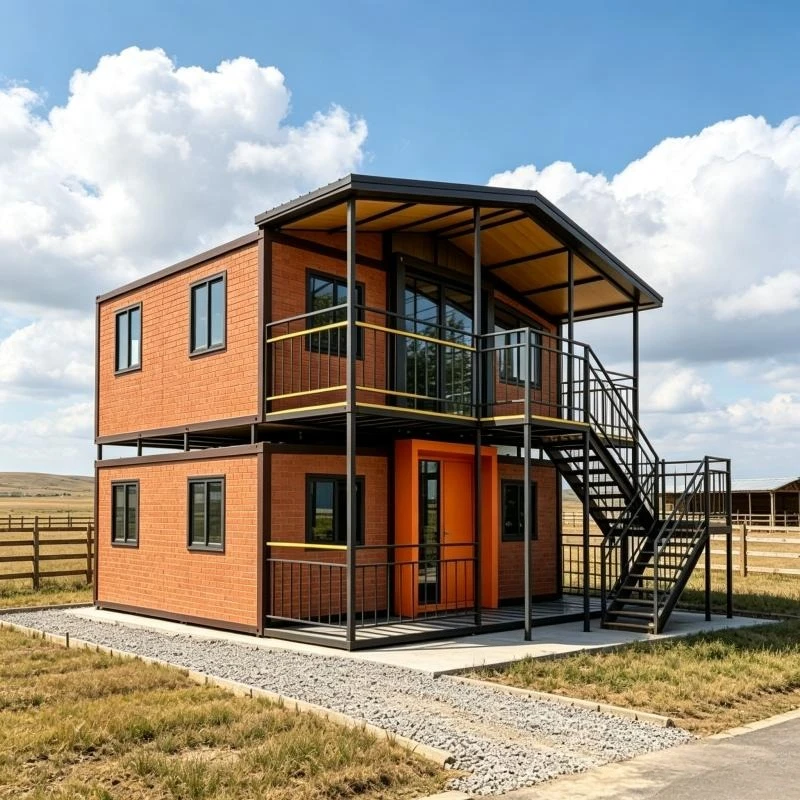 Mobile Villa Expandable Container 40ft Extendable 2 Story Container Home 3 Bedroom Tow Floor Container House Luxury