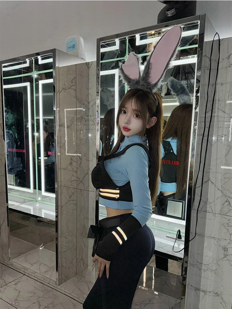 Halloween Cosplay zootopia rabbit Judy police officer clothes role-playing women's cos clothing