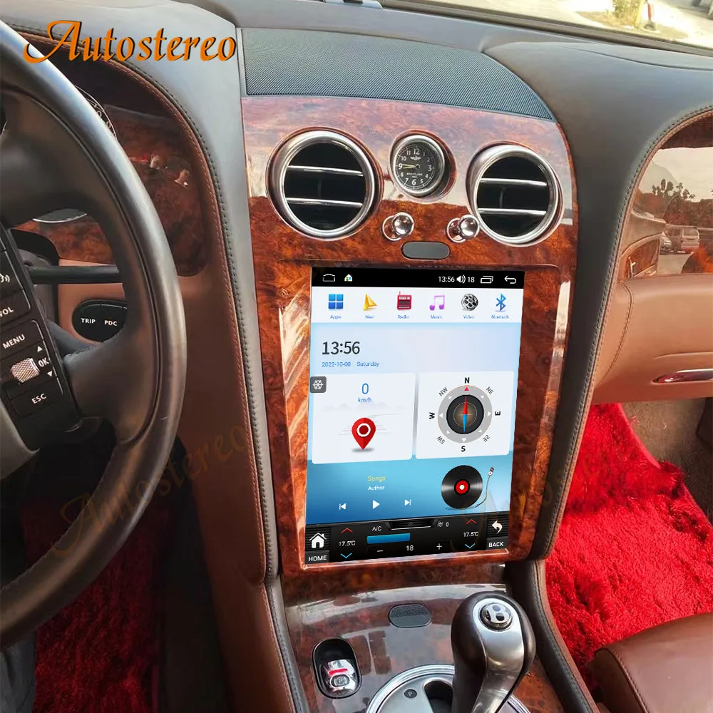 Carplay Car Radio For Bentley Flying Spur Continental GT 2005-2019 Android14 Vertical Screen Multimedia Player GPS Navigation