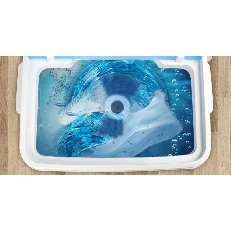 Portable Compact 2 In 1 Mini Laundry Washer Spinner Small Washing Machine For Socks Underwear Shoe Daily Cleaning Accessory