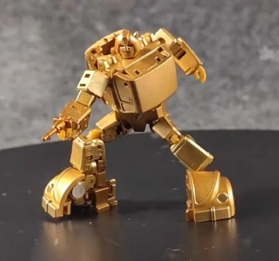 ألعاب التحول السحرية المربعة Ms-B21g شخصية الحركة الذهبية الصغيرة لضابط الذكاء #4