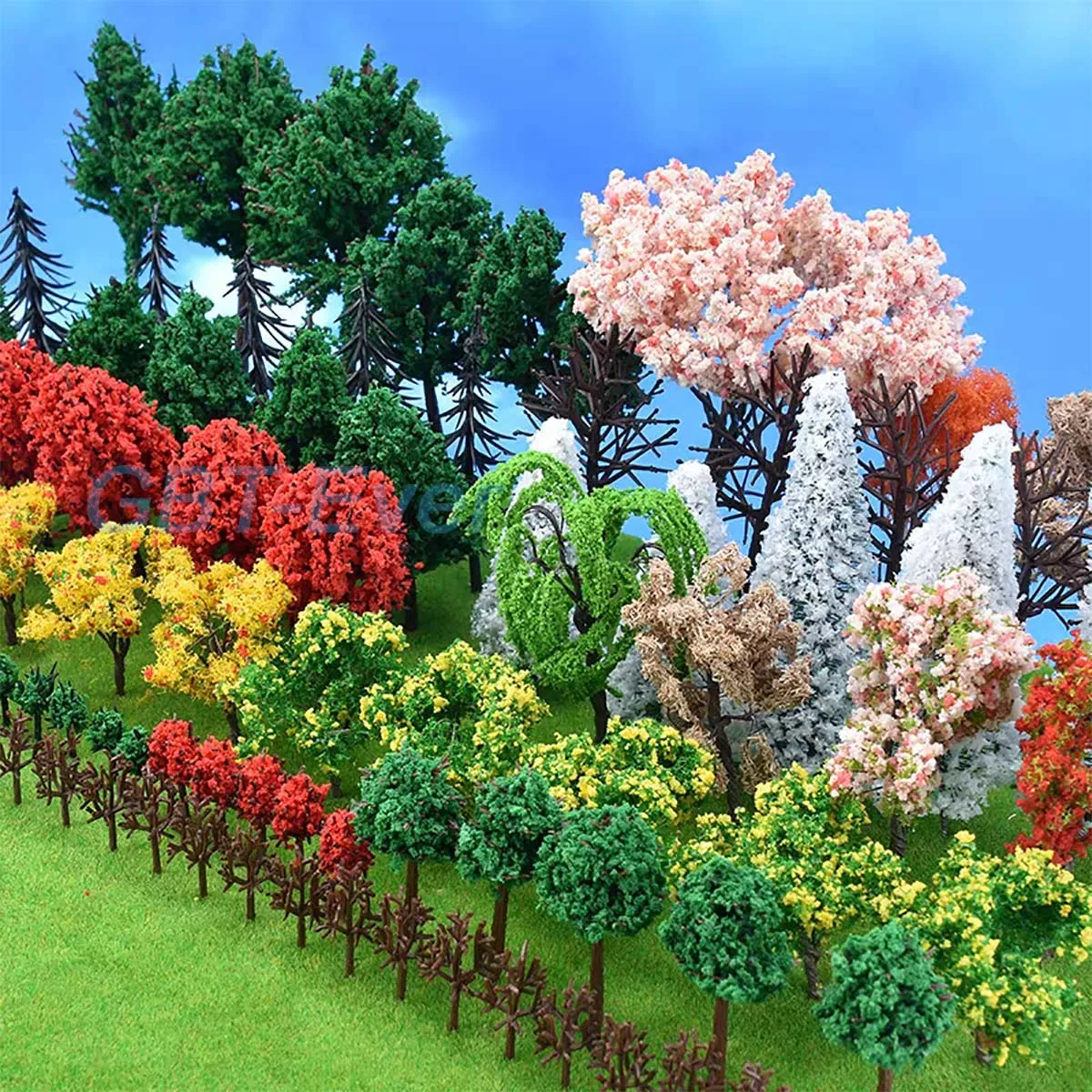 8-200Pcs/set Miniature Trees Model Train Railroad War Game Scenery Layout Landscape Diorama Scenery Hobby Toys Tree Trunks