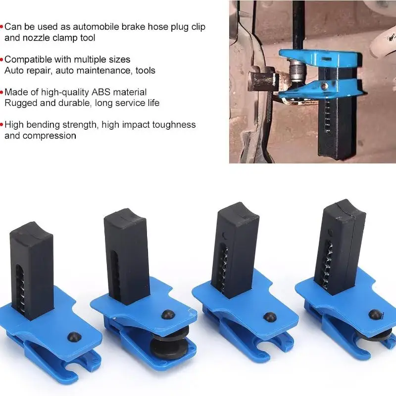 Hot 4Pcs Automotive Brake Fluid Lines Plugs Tool To Prevent Oil Spills Leak Proof Stoppers Car Brake Lines Plug