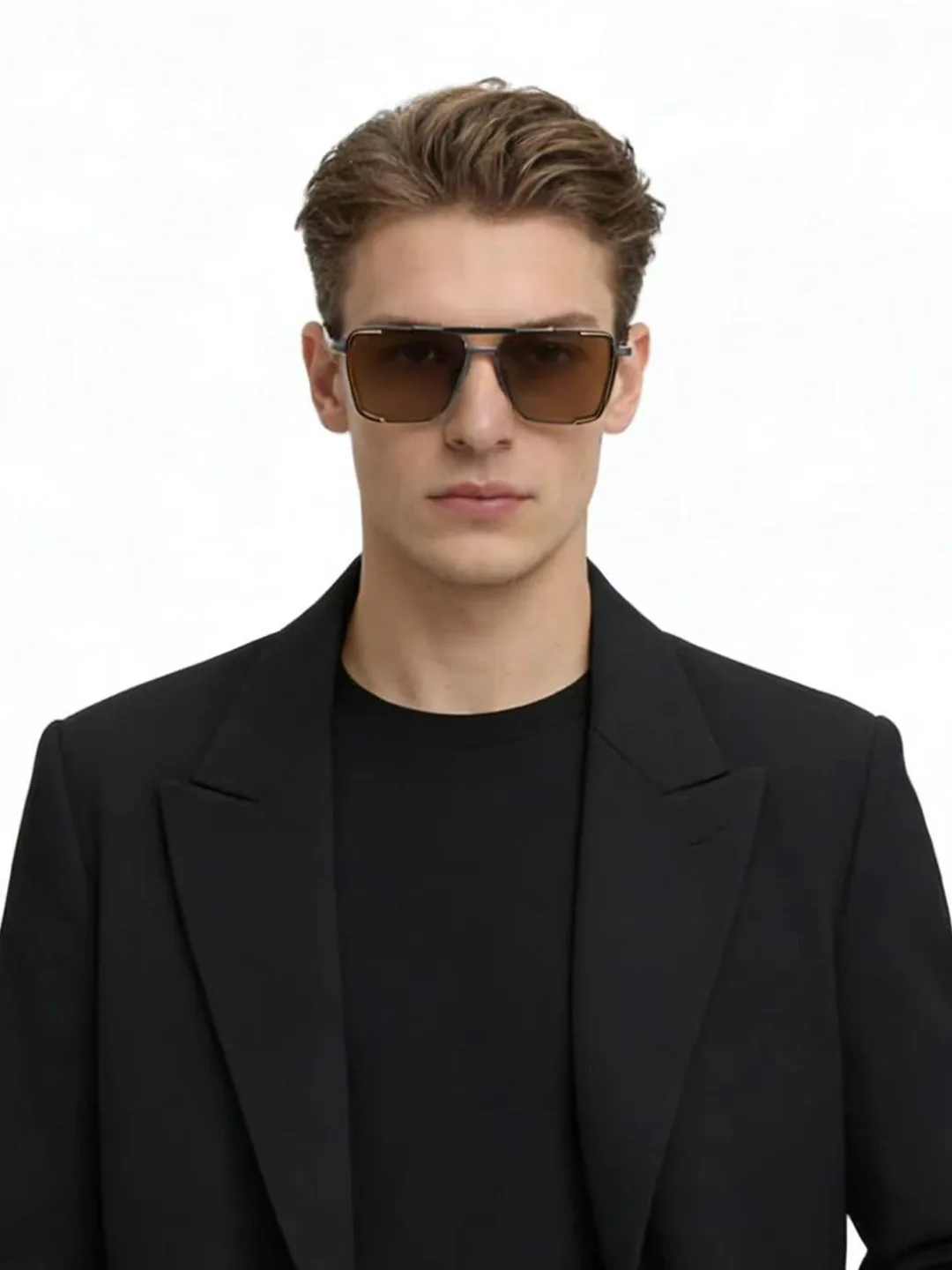 2026 new cross-border AKS 203 Japanese handmade old money wind men's sunglasses akon vacation square cool women's sunglasses