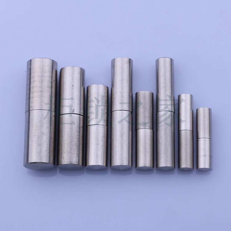 Erlian Ming hinge M8-M16 child-mother hinge cylindrical hinge upper and lower door shaft 304 stainless steel  20pcs