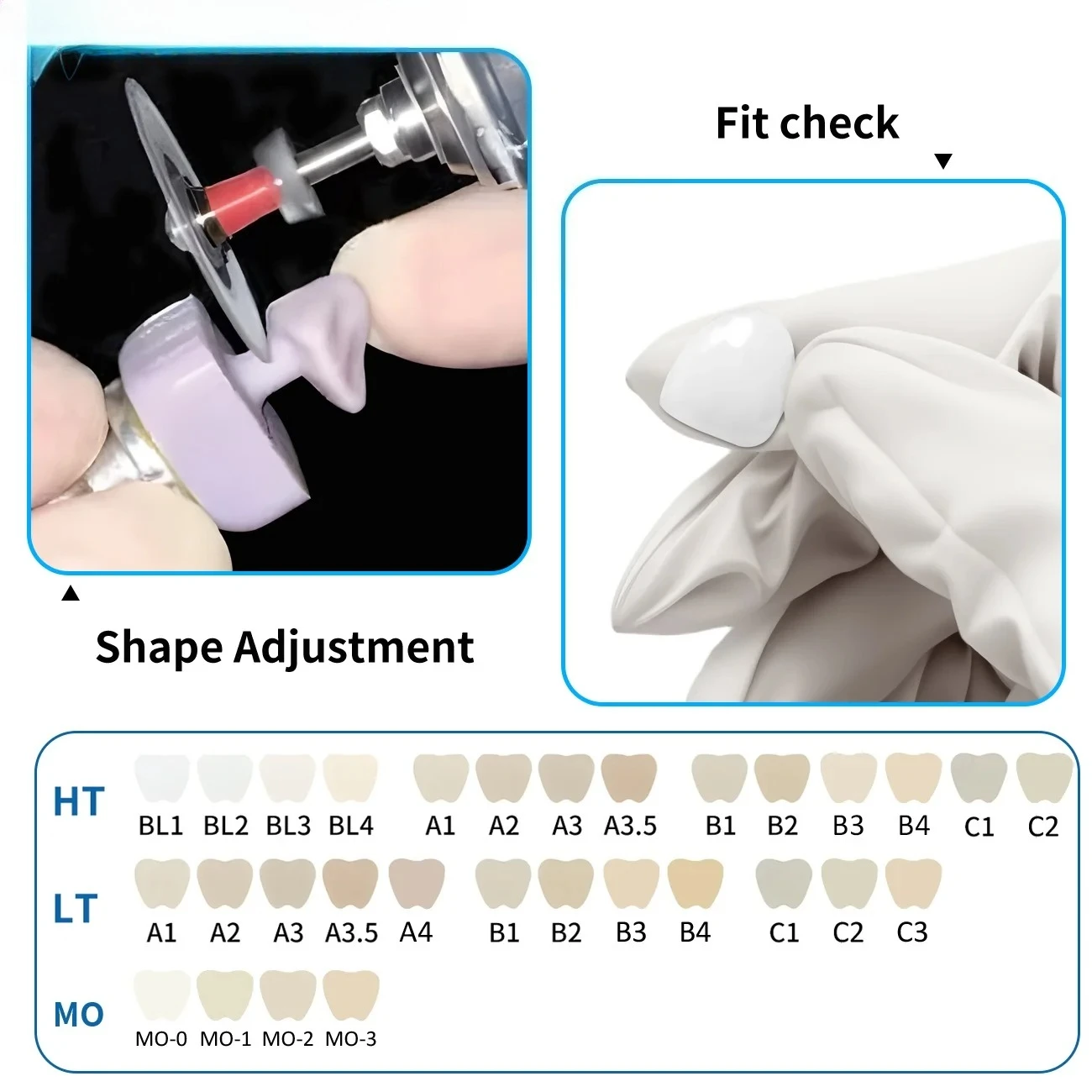 Lithium Disilicate Glass Ceramic Ingots DentalS Press Pills Compatible Ivoclar Vivadent IPS Press for Denture Materials