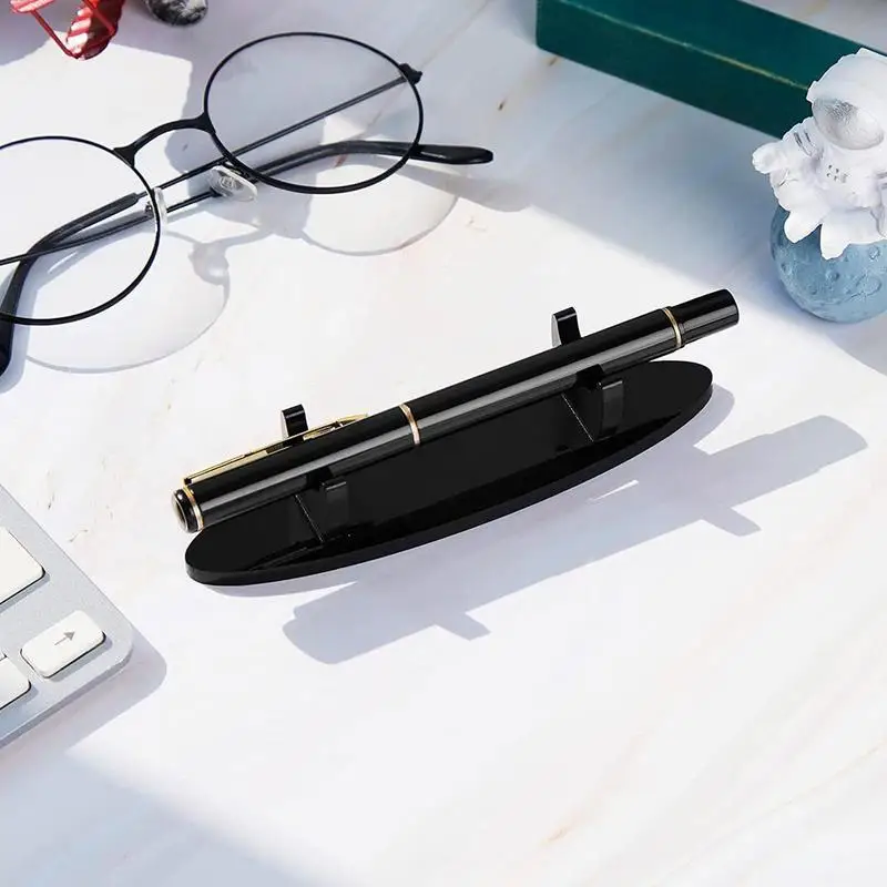 อะคริลิคกล่องใส่ของกระจุกกระจิกปากกาอะคริลิคขาตั้งกล่องใส่ของกระจุกกระจิก Kuas Rias อะคริลิคเครื่องเขียนปากกาผู้ถือชั้นวาง Fountain ปากกา