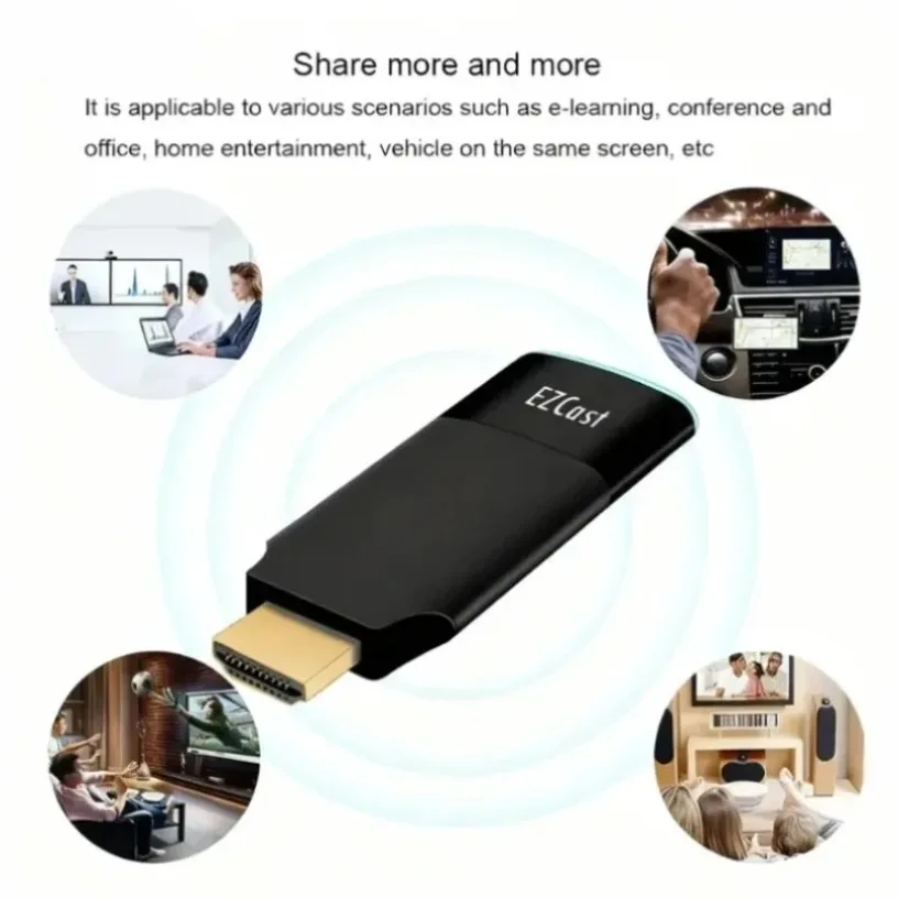 5G HDMI-متوافق Ezcast2 دونجل للعرض اللاسلكي Miracast Airplay النسخ المتطابق جهاز استقبال للتليفزيون محول ل IOS أندرويد الهاتف PC #4