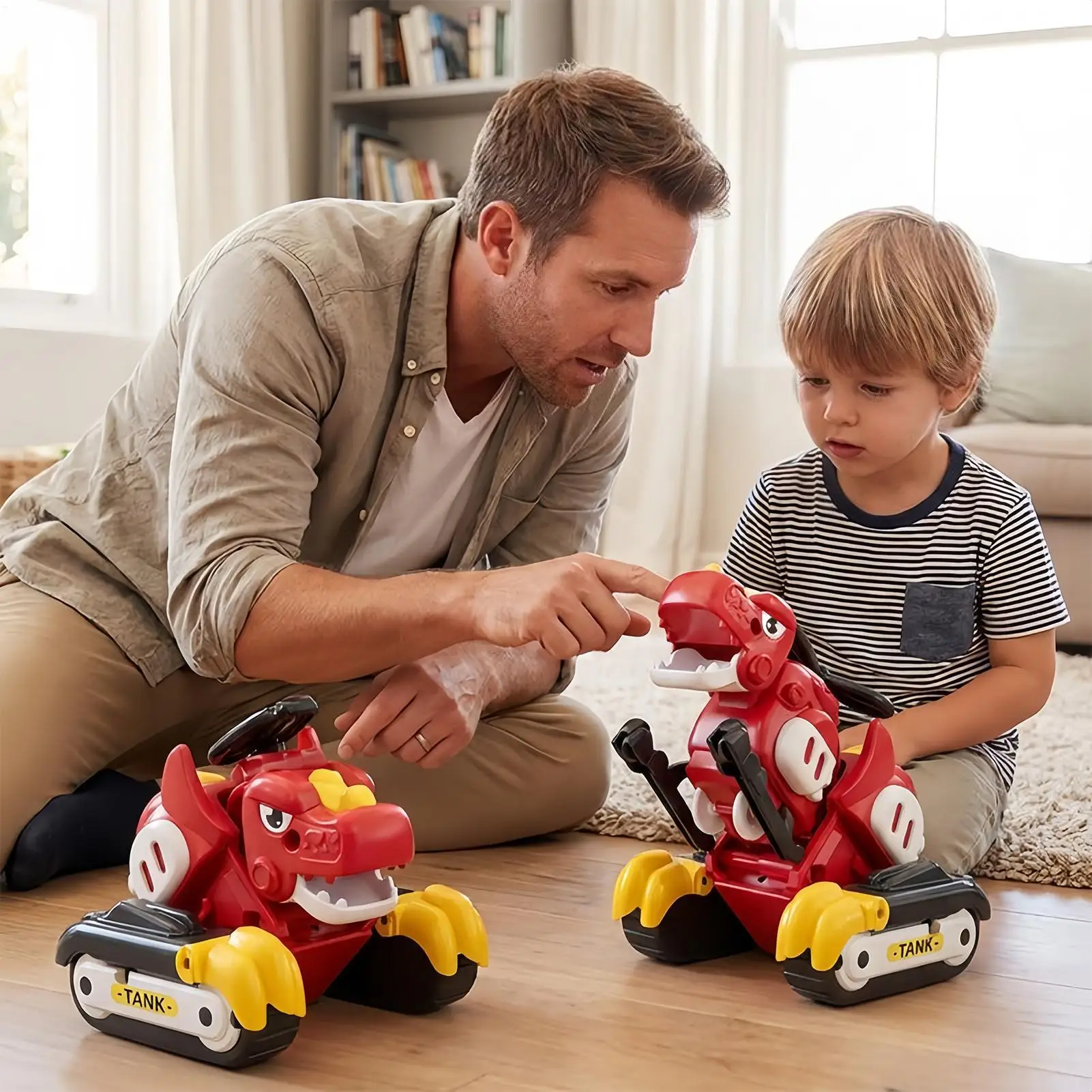 변신 공룡 장난감 헬리콥터 모델 변형 피규어 장난감 가정용 유치원 남아 여아 생일 파티 선물