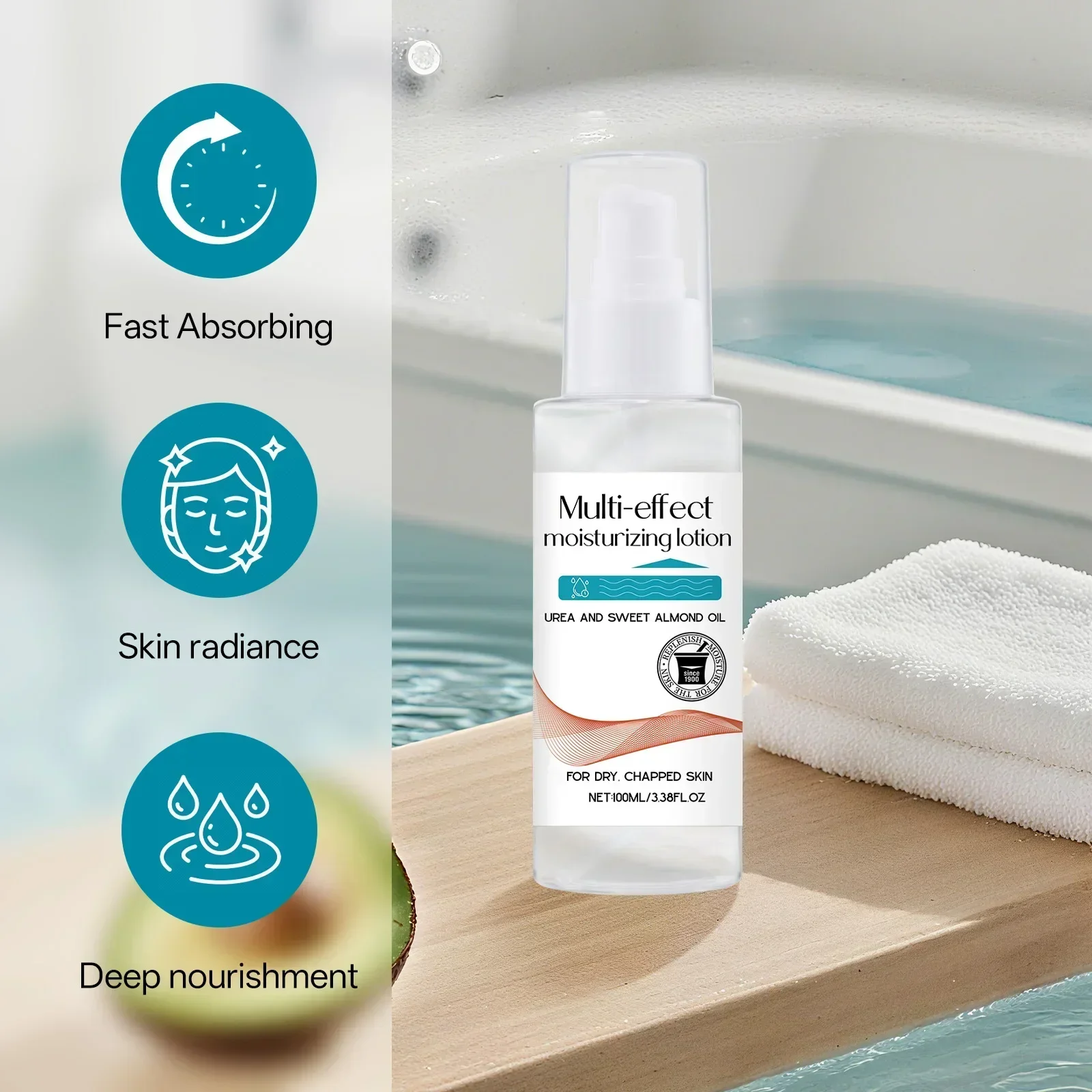 كريم إصلاح مكثف للبشرة المتشققة لوشن العناية المتعددة مع الكيراتين وحمض الهيالورونيك يغذي ويمتص بسرعة #2