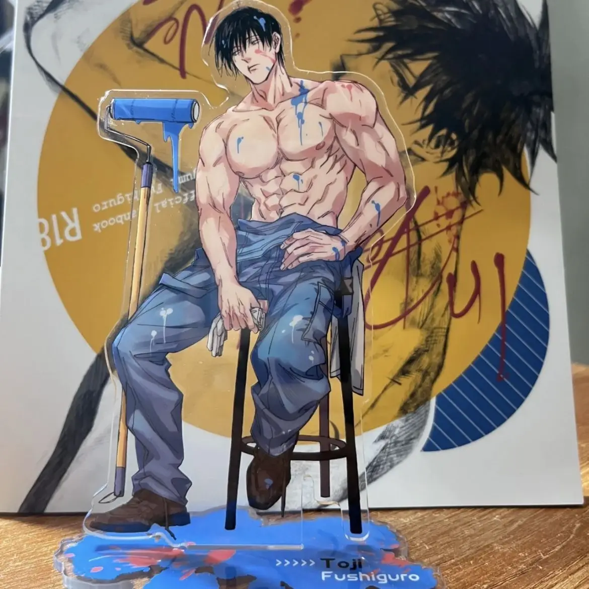 "Jujutsu Kaisen" 및 "Fukuroku Kei" 손으로 그린 ​​아크릴 자체 인쇄 지원 주변기기 데스크탑 아크릴 디스플레이 선물