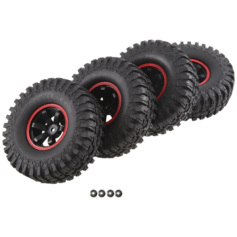 115Mm Hight 12Mm Hex RC Truck Wheels And Tires Replacement Spare Parts Accessories For 1/10 Scale Off Road Monster, Set Of 4