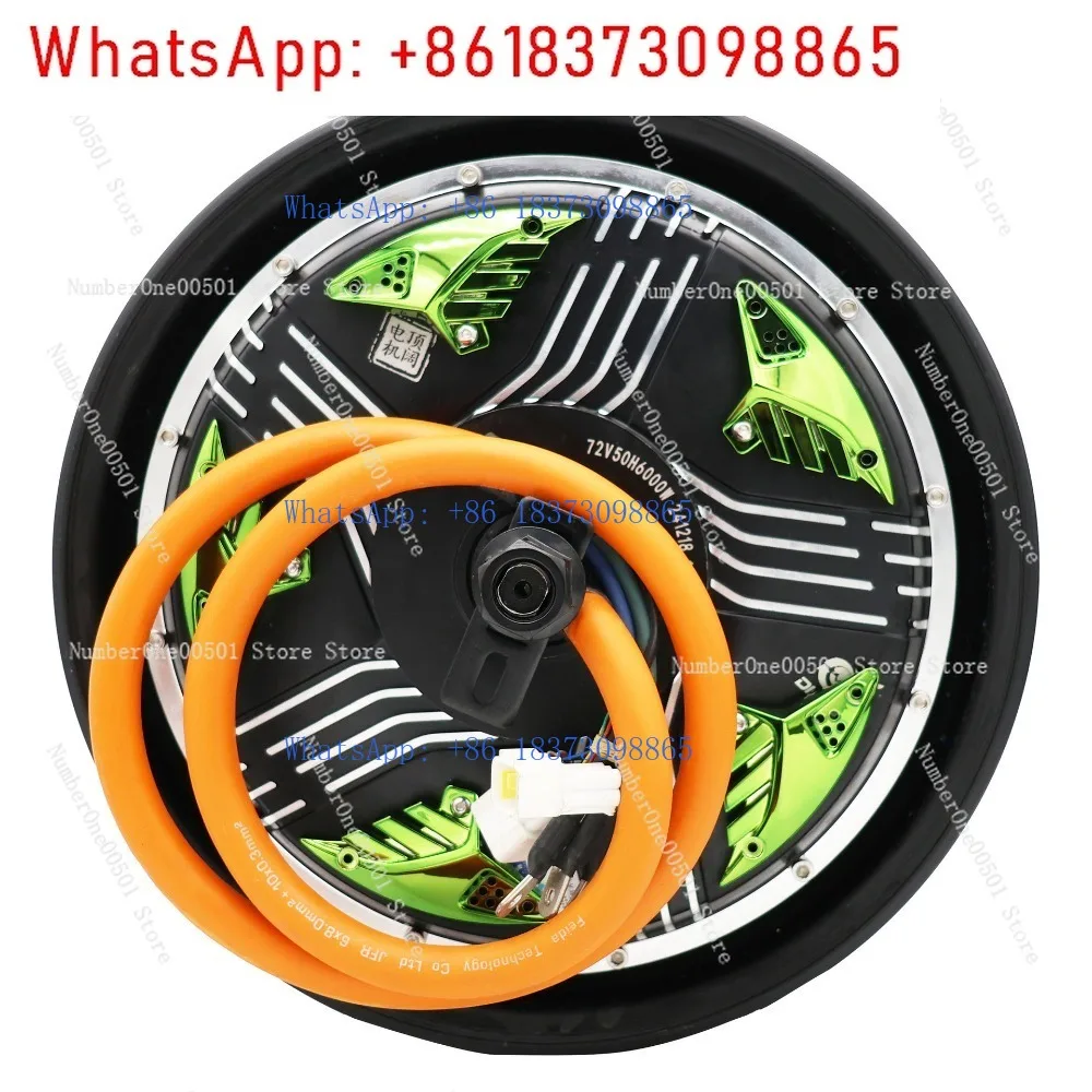 Motor 72V 12 Inch 45H 5000W Electric Scooter Motor Dual Hall Effect High Speed Wheel Motor