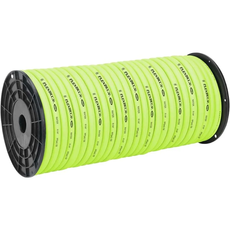 خرطوم مياه، بكرة كبيرة، 5/8 بوصة. × 250 قدم، شديد التحمل، خفيف الوزن، ZillaGreen - HFZ58250YW