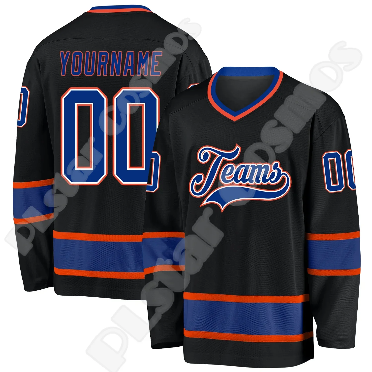 

Drop Shipping Hockey Jersey Custom Name Team Logo Number Colorful Pullover Long Sleeves 3DPrint Harajuku Casual Sweatshirts X10